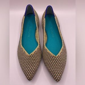 Rothy’s The Point 7.5 Multi Metallic-New Without Box